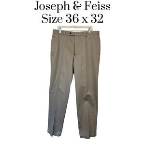 Joseph & Feiss Tan Dress Pants Men’s 36x32 Classic Fit Business casual Slacks